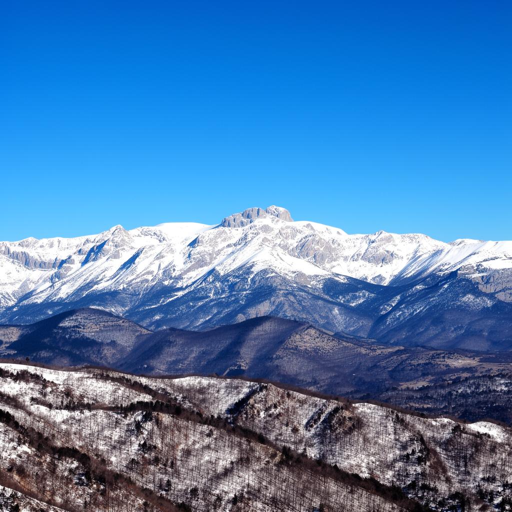Le Canigou en hiver